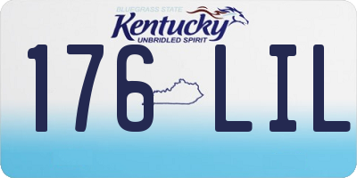 KY license plate 176LIL