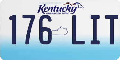 KY license plate 176LIT