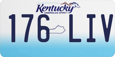 KY license plate 176LIV