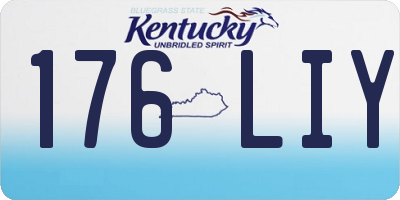 KY license plate 176LIY