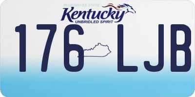 KY license plate 176LJB