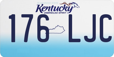 KY license plate 176LJC