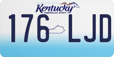 KY license plate 176LJD