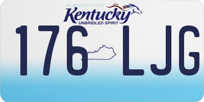 KY license plate 176LJG