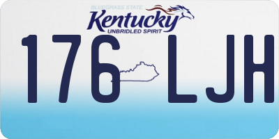KY license plate 176LJH