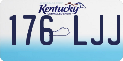 KY license plate 176LJJ