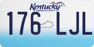 KY license plate 176LJL