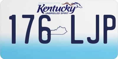 KY license plate 176LJP