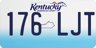 KY license plate 176LJT