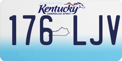 KY license plate 176LJV