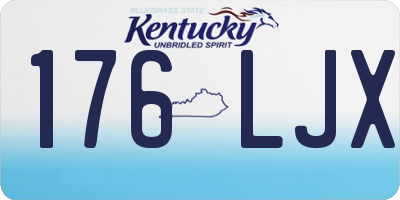 KY license plate 176LJX