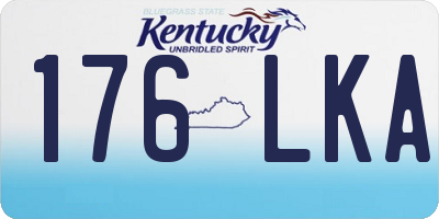 KY license plate 176LKA