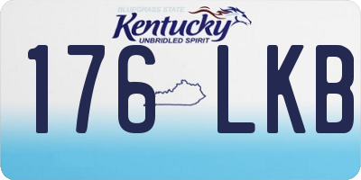 KY license plate 176LKB