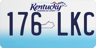 KY license plate 176LKC