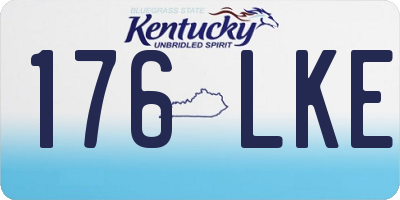 KY license plate 176LKE