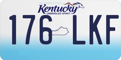KY license plate 176LKF