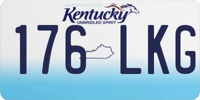 KY license plate 176LKG