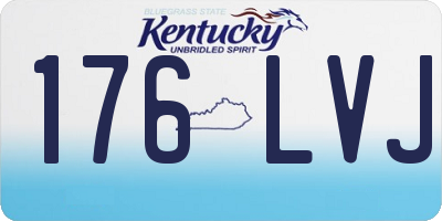 KY license plate 176LVJ
