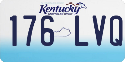KY license plate 176LVQ