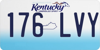 KY license plate 176LVY
