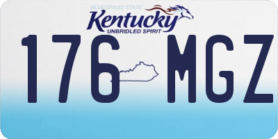 KY license plate 176MGZ