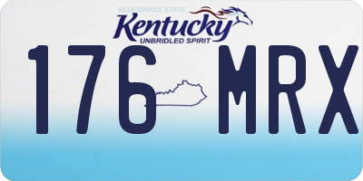 KY license plate 176MRX