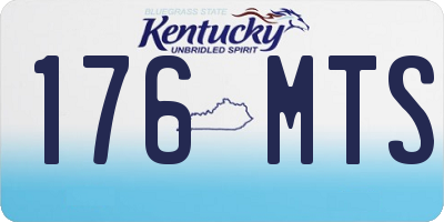 KY license plate 176MTS
