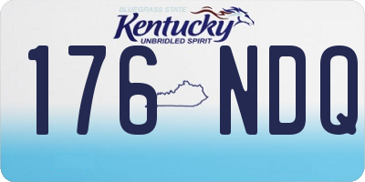 KY license plate 176NDQ