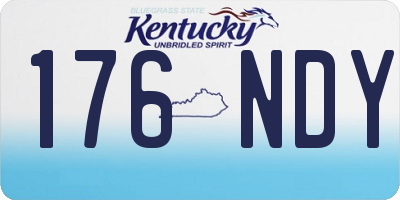 KY license plate 176NDY