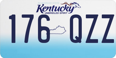 KY license plate 176QZZ