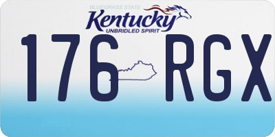 KY license plate 176RGX