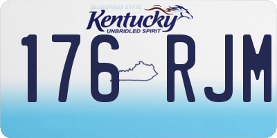 KY license plate 176RJM