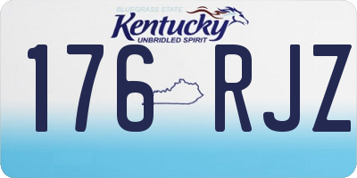 KY license plate 176RJZ