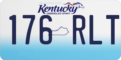 KY license plate 176RLT