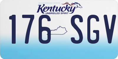 KY license plate 176SGV
