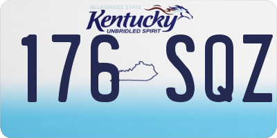 KY license plate 176SQZ