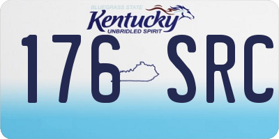 KY license plate 176SRC