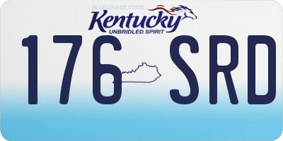 KY license plate 176SRD