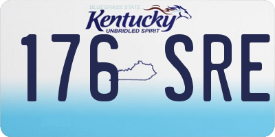 KY license plate 176SRE