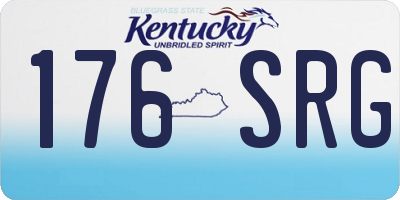 KY license plate 176SRG