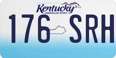 KY license plate 176SRH