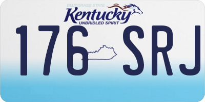 KY license plate 176SRJ