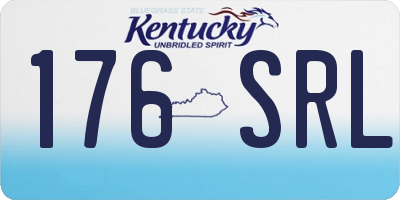 KY license plate 176SRL