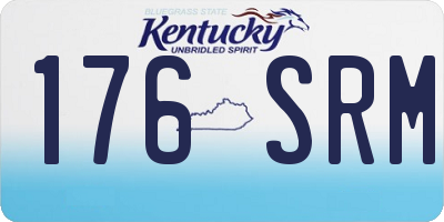 KY license plate 176SRM