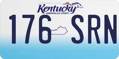 KY license plate 176SRN