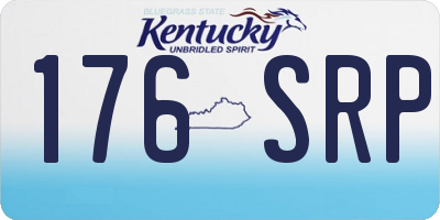 KY license plate 176SRP