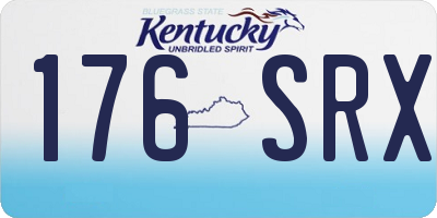 KY license plate 176SRX