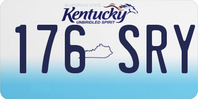 KY license plate 176SRY