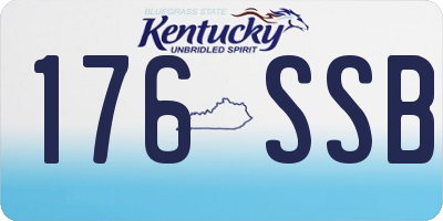 KY license plate 176SSB