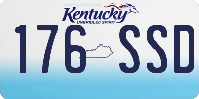 KY license plate 176SSD